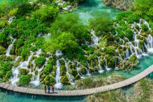 Plitvice Lakes National Park in Croatia.